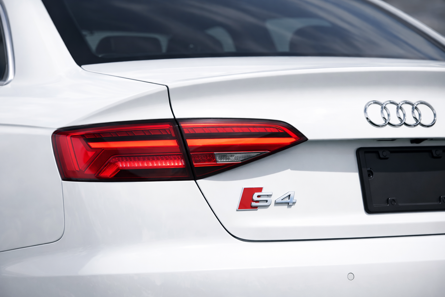 “S4" Emblem - Red / Chrome