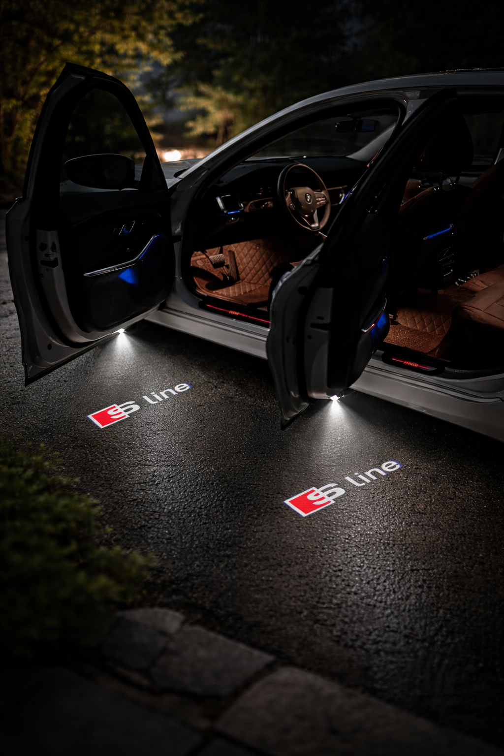 LED Door Projector Lights - Audi