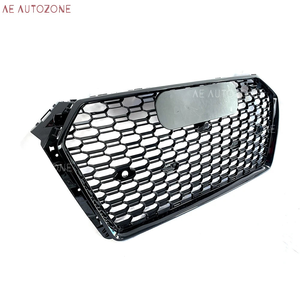 RS4 Style Honeycomb Grille - Gloss Black Front Bumper Upgrade (Audi A4 B9/S4)