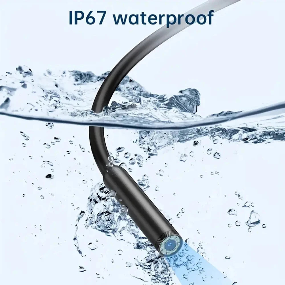 HD Inspection Camera – Flexible Borescope for Car Diagnostics (iOS/Android)