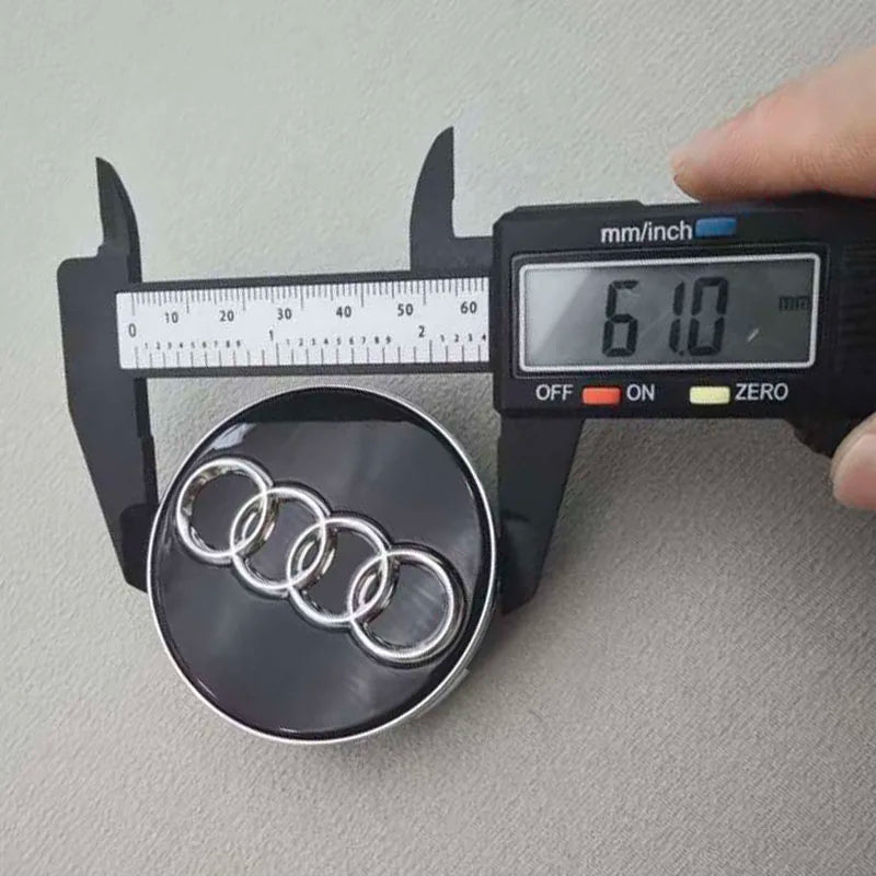 Floating Audi Wheel Center Caps – (61mm)