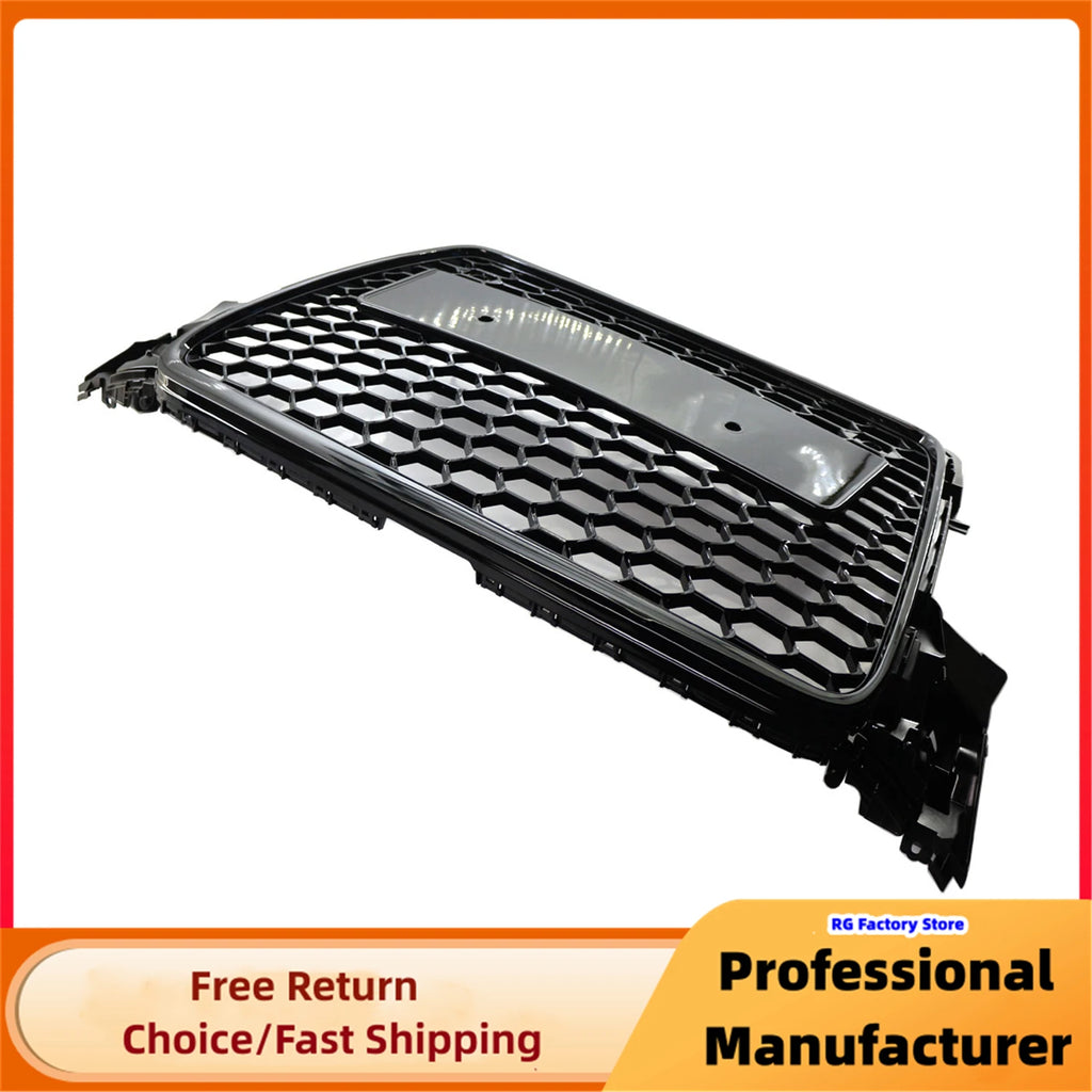 RS4 Style Honeycomb Grille - Gloss Black Front Bumper Upgrade (Audi A4 B8/S4)