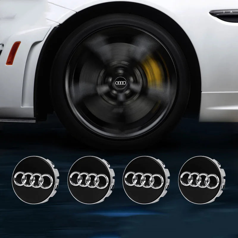 Floating Audi Wheel Center Caps – (61mm)