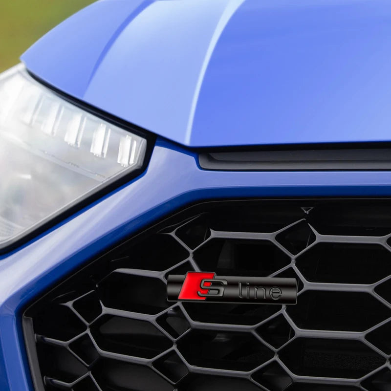 S Line Grille Badge - Front Grille Audi Emblem