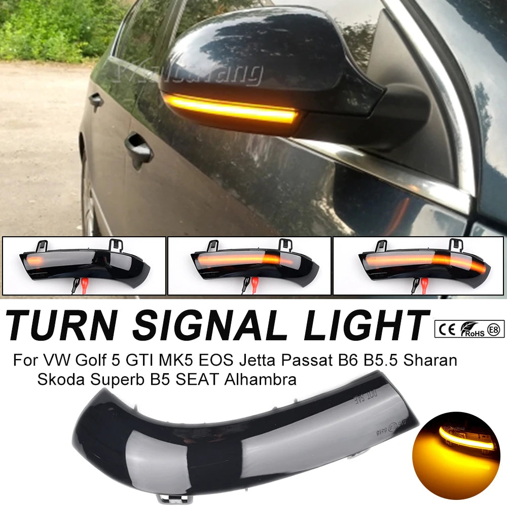 Dynamic Blinker Turn Signal LED For Volkswagen GOLF 5 GTI plus MK5 Jetta Passat B6 B5.5 Variant EOS Sharan for VW arrow light