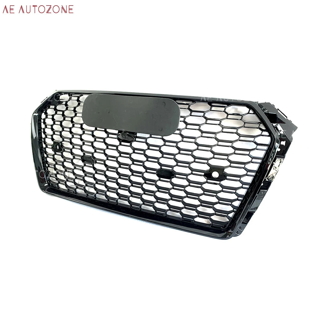 RS4 Style Honeycomb Grille - Gloss Black Front Bumper Upgrade (Audi A4 B9/S4)