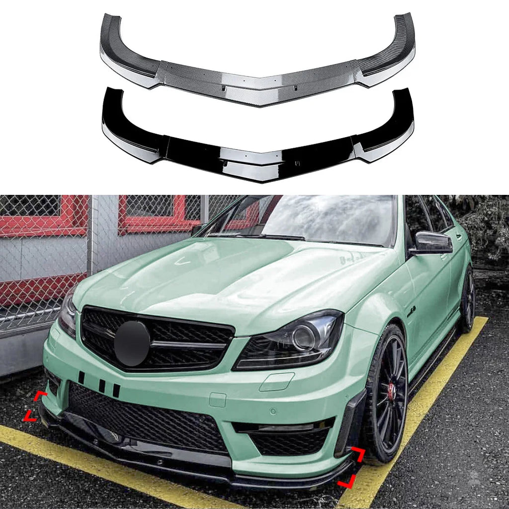 Front Lip Splitter - Performance Front Bumper (Mercedes C-Class W204/C63)