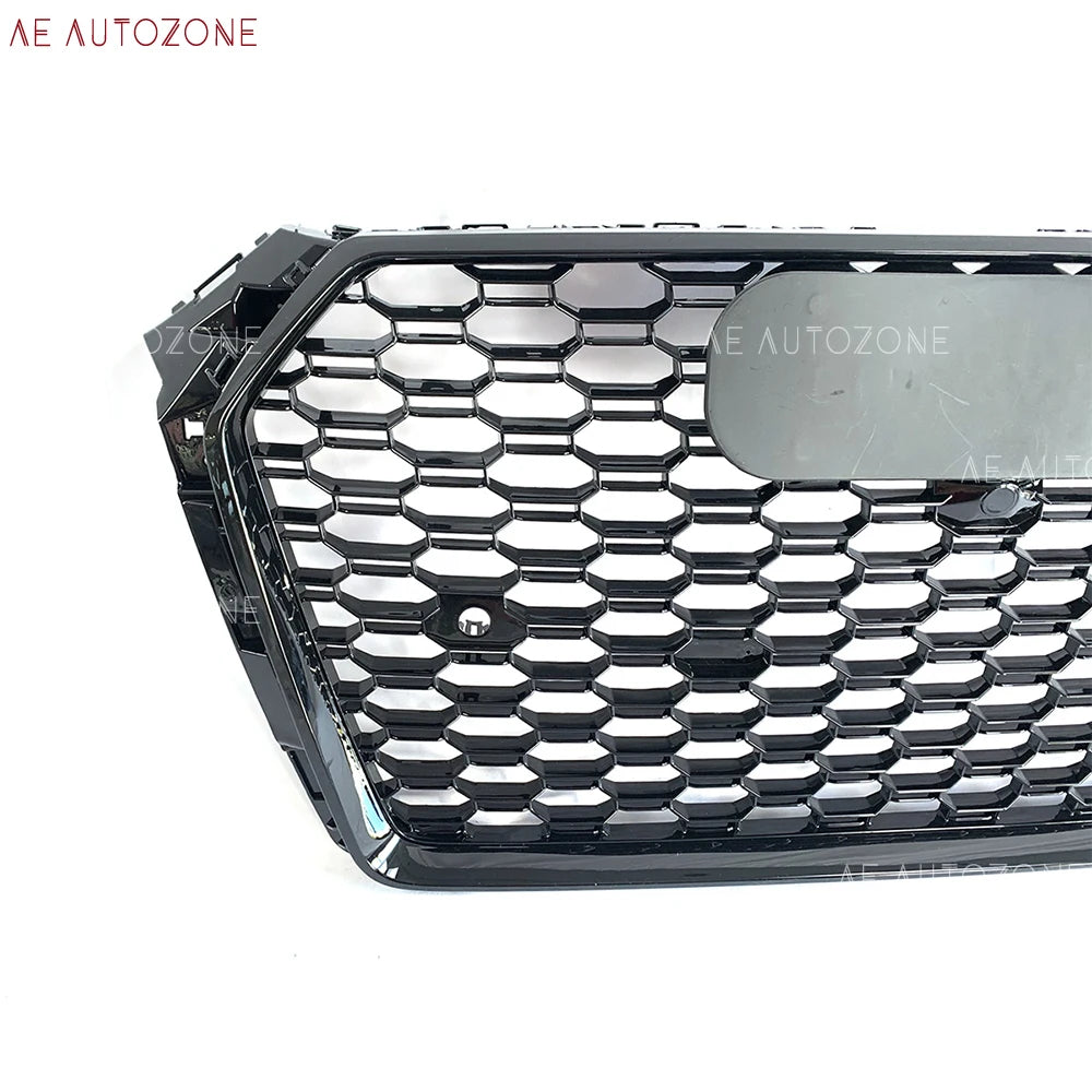 RS4 Style Honeycomb Grille - Gloss Black Front Bumper Upgrade (Audi A4 B9/S4)