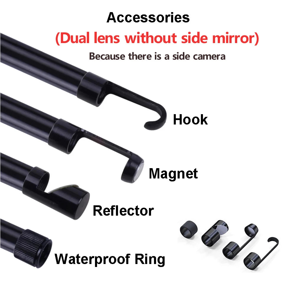 HD Inspection Camera – Flexible Borescope for Car Diagnostics (iOS/Android)