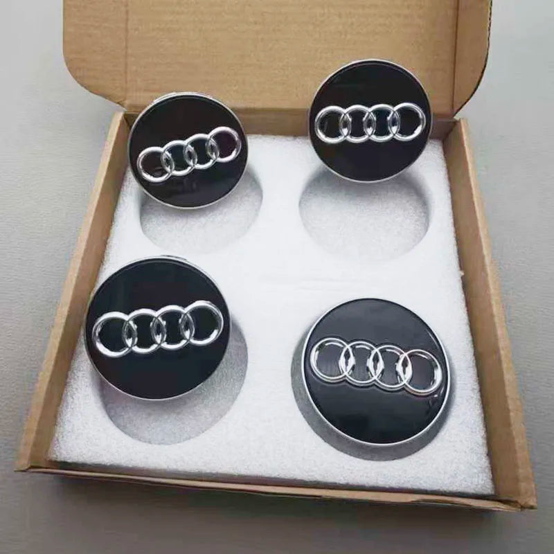 Floating Audi Wheel Center Caps – (61mm)